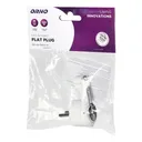 140878 - Uni-Schuko plug with handle, white