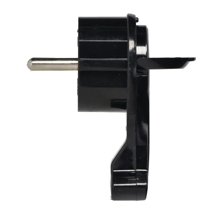 140879 - Uni-Schuko plug with handle, black