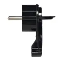 140879 - Uni-Schuko plug with handle, black
