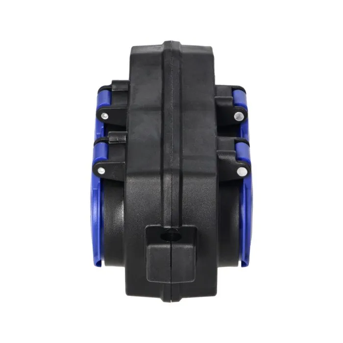140922 - 4-way weatherproof extension socket, shock-resistant, 4x2P+E, 16A, IP44