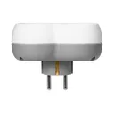 140906 - Power socket splitter 4x2P+E (Schuko), white-grey