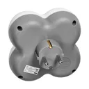 140906 - Power socket splitter 4x2P+E (Schuko), white-grey