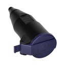 140915 - Workshop socket with a cover, 2P+E, black