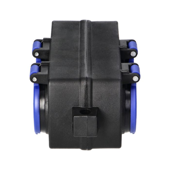140929 - 4-way weatherproof extension socket, shock-resistant, 4x2P+E Schuko, 16A, IP44
