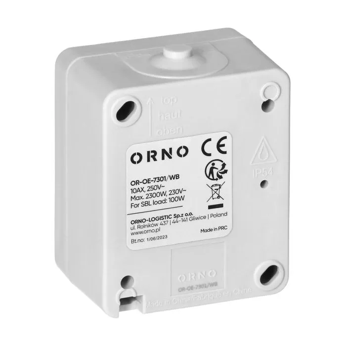 140938 - AQUATIC MINI IP54 Two-button switch, white/black