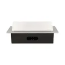 141037 - Recessed furniture socket 3x2P+E, silver power supply: 230V AC / 56-60Hz; maximum load: 3600W; protection rating: IP20;