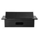 141038 - Recessed furniture socket 3x2P+E, black power supply: 230V AC / 56-60Hz; maximum load: 3600W; protection rating: IP20;