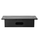 141038 - Recessed furniture socket 3x2P+E, black power supply: 230V AC / 56-60Hz; maximum load: 3600W; protection rating: IP20;
