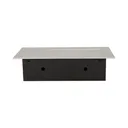 141041 - Recessed furniture socket 3x2P+E, silver power supply: 230V AC, 3x16A, ; maximum load: 3600W; protection rating: IP20;