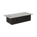 141041 - Recessed furniture socket 3x2P+E, silver power supply: 230V AC, 3x16A, ; maximum load: 3600W; protection rating: IP20;
