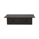 141042 - Recessed furniture socket 3x2P+E, black power supply: 230V AC, 3x16A, ; maximum load: 3600W; protection rating: IP20;