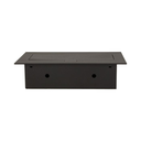 141042 - Recessed furniture socket 3x2P+E, black power supply: 230V AC, 3x16A, ; maximum load: 3600W; protection rating: IP20;