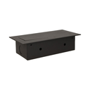 141042 - Recessed furniture socket 3x2P+E, black power supply: 230V AC, 3x16A, ; maximum load: 3600W; protection rating: IP20;