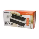 141045 - Recessed furniture socket 3x2P+E, silver power supply: 230V AC / 56-60Hz; maximum load: 3600W; protection rating: IP20;