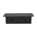141046 - Recessed furniture socket 3x2P+E, black power supply: 230V AC / 56-60Hz; maximum load: 3600W; protection rating: IP20;