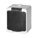 140942 - AQUATIC MINI IP54 Single socket 2P+E, white/black