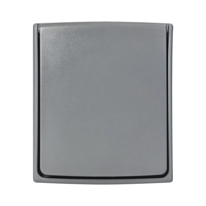 140972 - AQUATIC PRO IP 55 Single socket 2P+E (Schuko), grey/graphite