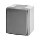 140972 - AQUATIC PRO IP 55 Single socket 2P+E (Schuko), grey/graphite