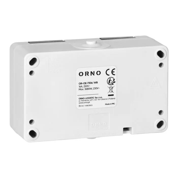 140944 - AQUATIC MINI IP54 Double socket 2x2P+E, white/black