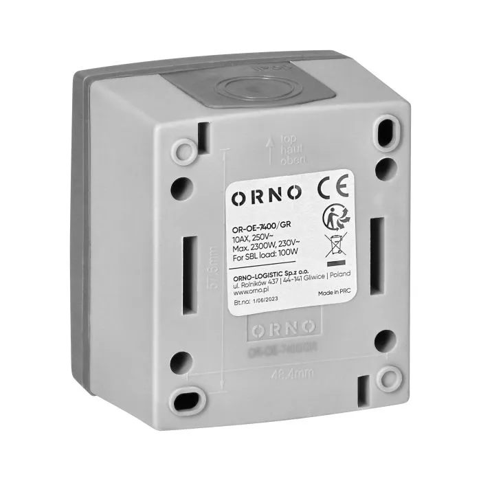 140954 - AQUATIC PRO IP55 Single-pole switch, grey/graphite