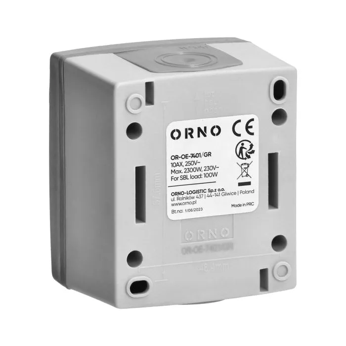 140958 - AQUATIC PRO IP 55 Two-button switch, grey/graphite
