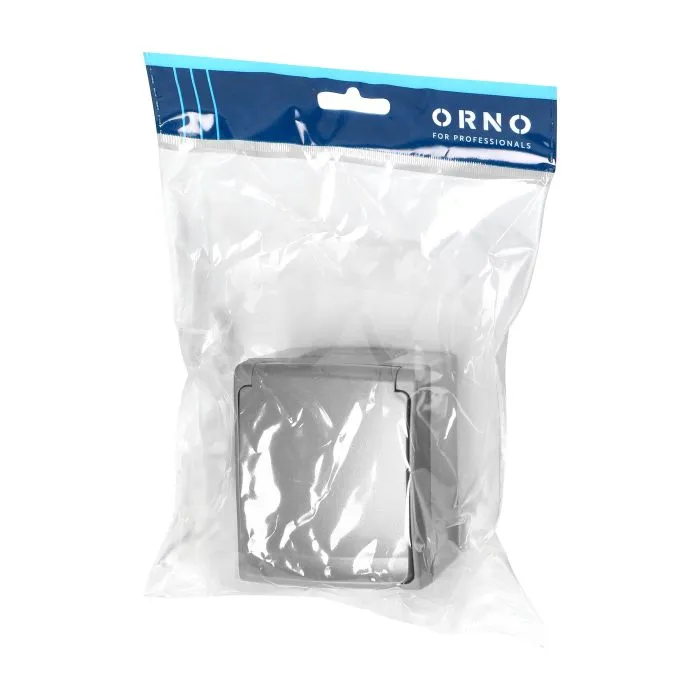 140966 - AQUATIC PRO IP 55 Single socket 2P+E, grey/graphite