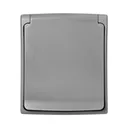 140966 - AQUATIC PRO IP 55 Single socket 2P+E, grey/graphite