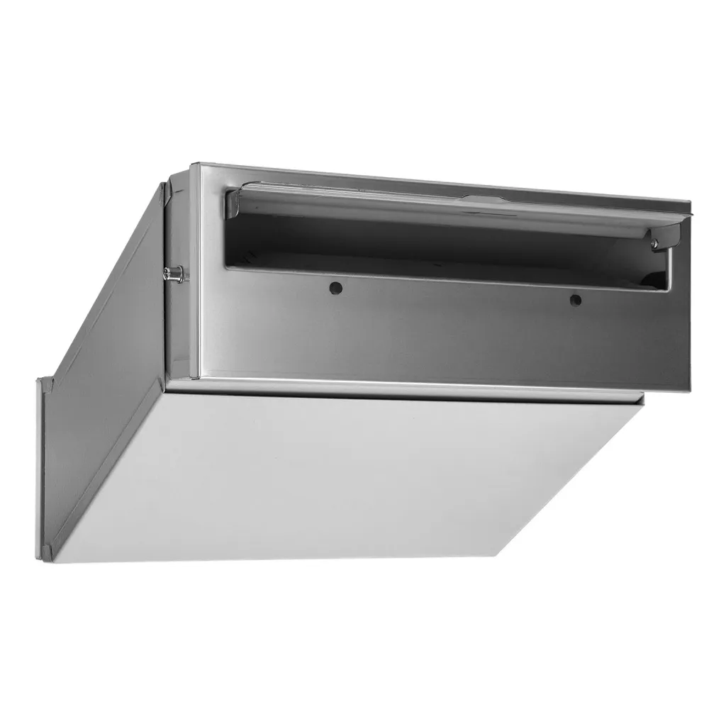 148033- SAMOA a mailbox pass-through mailbox with cylinder lock, inox