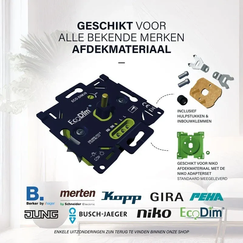 108501- ECO-DIM.15 Led dimmer universeel 0-150W (RC)