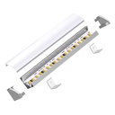 109026 - 2 meters Corner Aluminium Profile for LED Strip Multi Purpose Use  ALU - LDL