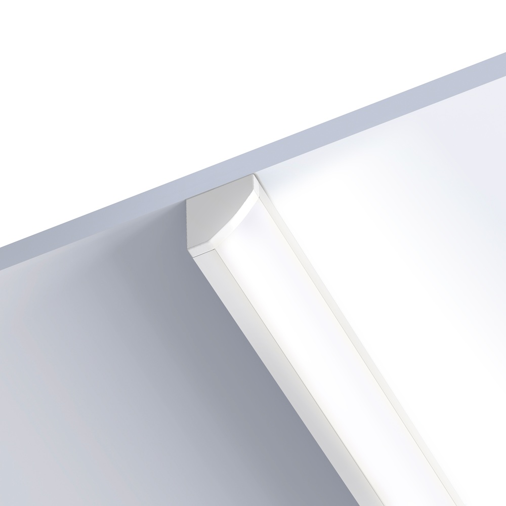 109031 - 2 meters Corner Aluminium Profile for LED Strip Multi Purpose Use White - LDL