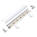 109032 - 1 meter Corner Aluminium Profile for LED Strip Multi Purpose Use White - LDL