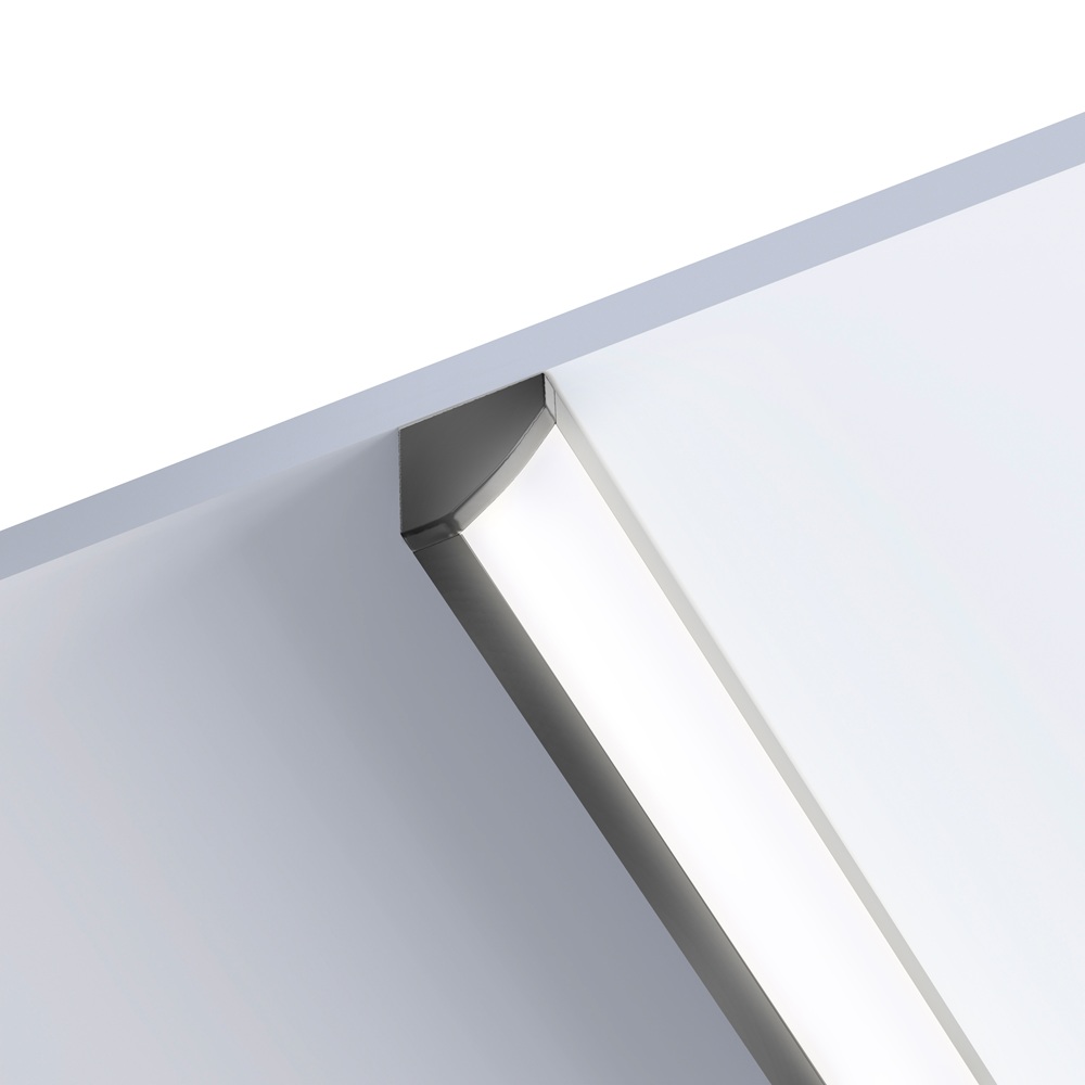 109030 - 1 meter Corner Aluminium Profile for LED Strip Multi Purpose Use Black - LDL