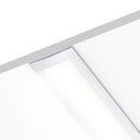 109034 - 2 meters Recessed Aluminium Profile for LED Strip Multi Purpose Use, MDF, Drywall, Tile White - LDL