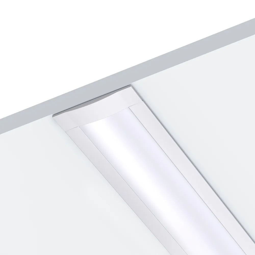 109035 - 1 meter Recessed Aluminium Profile for LED Strip Multi Purpose Use, MDF, Drywall, Tile White - LDL