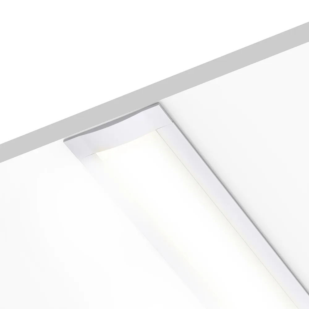 109035 - 1 meter Recessed Aluminium Profile for LED Strip Multi Purpose Use, MDF, Drywall, Tile White - LDL