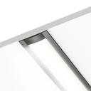 109070 - 1 meter Recessed Aluminium Profile for LED Strip Multi Purpose Use, MDF, Drywall, Tile Black - LDL