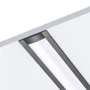 109072 - 2 meters Recessed Aluminium Profile for LED Strip Multi Purpose Use, MDF, Drywall, Tile Black - LDL