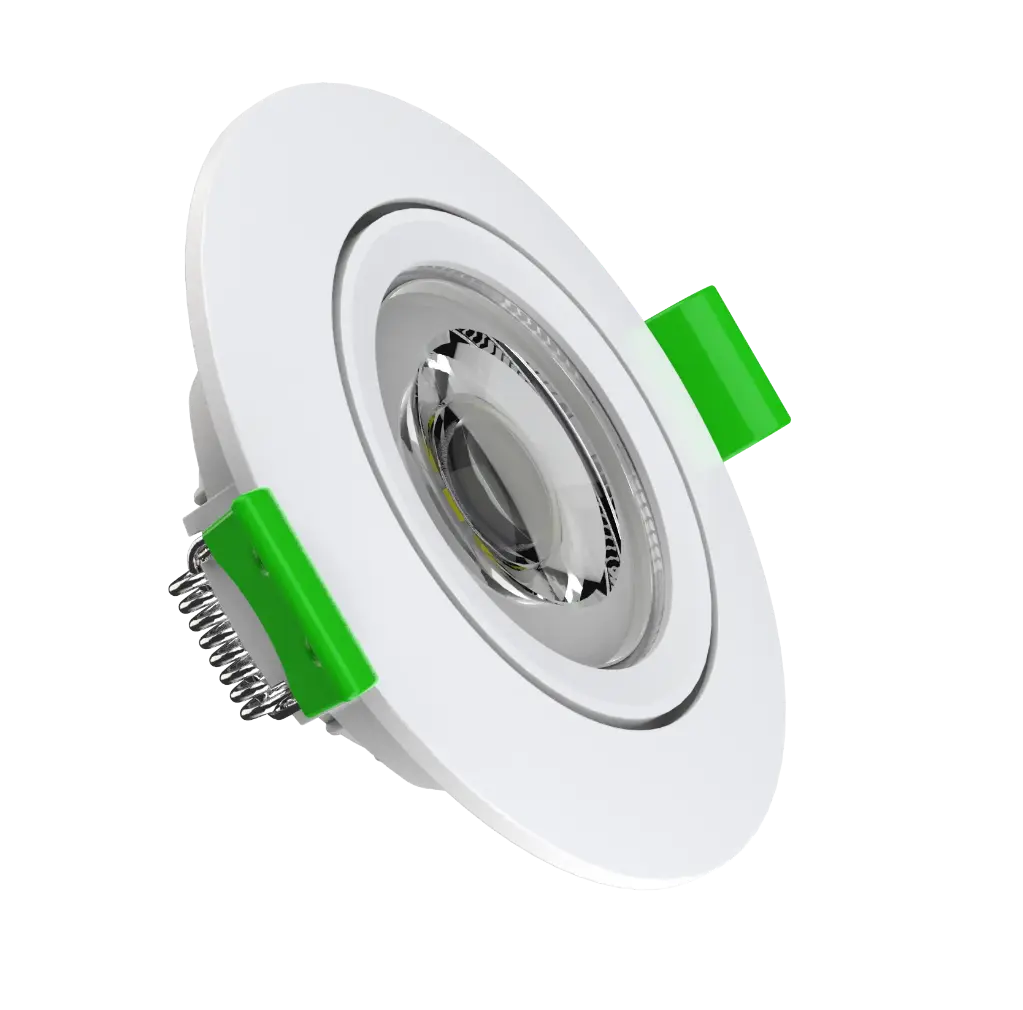 [LDL0100691] 160100 - Downlight with LED Module _ 6W _ White _ Dimmable _ 6IN1 CCT _ with Spring Wire Connector.webp