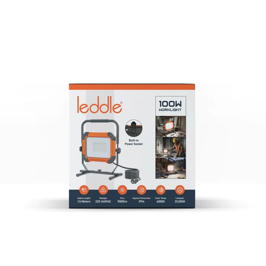 Leddle - 100W Worklight Mockup Front.webp