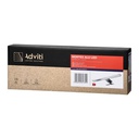 140044-NORTES LED 5W, mirror lamp, 320lm, 4000K, 30 cm long, aluminium, silver