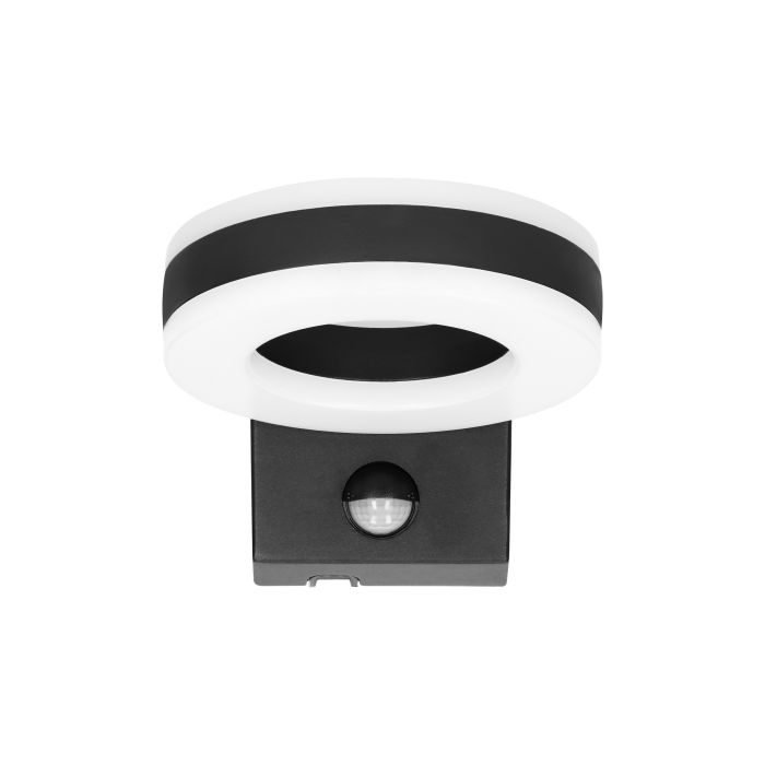140055-HOWLIT LED 20W, black garden luminaire with motion sensor, 1800lm, IP65, 4000K-ORN