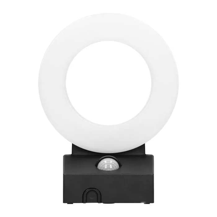 140055-HOWLIT LED 20W, black garden luminaire with motion sensor, 1800lm, IP65, 4000K-ORN