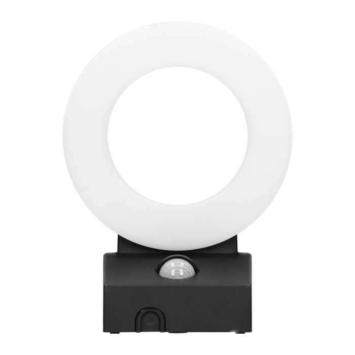 140055-HOWLIT LED 20W, black garden luminaire with motion sensor, 1800lm, IP65, 4000K-ORN