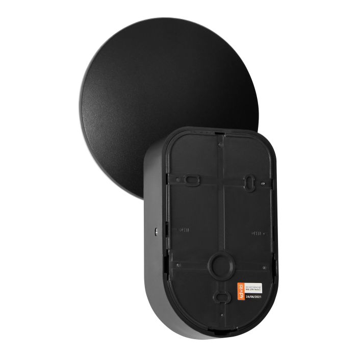 140057-RIOLIT LED 15W, black garden luminaire with motion sensor, 1100lm, IP65, 4000K-ORN