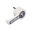 140090-Flat plug with handle, white socket: 2P+Z, 16A/250V AC, comfortable holder, ultra slim.-ORN