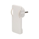 140092-Flat plug with handle, white 230V / 50 Hz; 16A; equipped with grips, easy mounting; colour: white-ORN