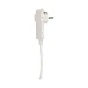140094-Flat plug with handle and cable, white 230V / 50 Hz; 16A; with 1,5m wire; colour: white-ORN