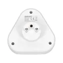 140100-Triple power socket splitter 3x2P+E, white