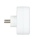 140101-Triple splitter 3x2P+E (Schuko), white, for Netherlands and Germany